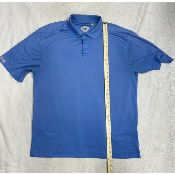 Callaway Polo Shirt Mens XL Blue X Series Short Sleeve Performance Tech Golfing - Picture 7 of 8